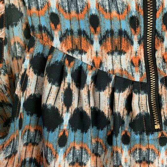 19 Cooper Ikat High Low Tank Top Zipper Back SZ Medium - Picture 5 of 8